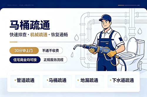 鹤山马桶疏通