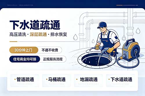 鹤山下水道疏通